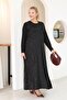 Plus Size Stoned Flared Dress - 7