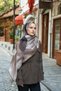 Allure Soyut Brush Pattern Tencel Shawl - 2