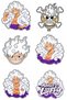 One Piece Gear 5 Monkey D. Luffy Sticker Set 22 Pieces |   Anime Sticker Pack - 4
