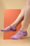 Women's Cotton Single Summer No Show Socks Purple