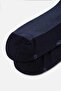 Men's Mercerized Single Summer Socks Navy Blue - 6