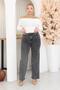 Plus Size Stoned Palazzo Lycra Jean Trousers - 7