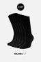 Men's bamboo boxed 6 pairs of socks black - 2