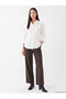 Alita City Farkıyla Lcw Everyday White Drawstring Oversize Muslin Women's Shirt - 2