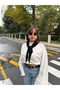 Black Knitwear Triangle Bandana - 4