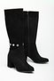 Daisy Detailed Stylish Women's Boots with Diamond Figures on the Side, Winter Boots - 3