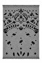 Gray - Anthracite Patterned Knitwear Shawl - 2Y251005 - 3