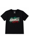Hawalli Kuwait Kids Graphic Printed T-Shirt - Green & Red Street Graffiti Design
