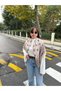 Coffee&Cream Ethnic Soft Textured Square Women's Shawl