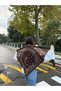 Coffee Color Ethnic Patterned Soft Textured Square Women's Shawl - 2