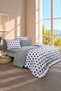 Double-Sided Plush Welsoft Pufidik Polar Sleeping Set (Quilt + King Size Elastic Sheet + 4 Pillowcases)