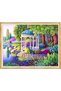 Diamond Painting Puzzle Kit, White Gazebo in the Garden 50X65 cm Mosaic - 2