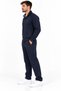 Men's Diver Fabric Raised Collar Full Flexible Tracksuit Set Plain Dawraz-3012 - 3