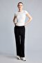 Straight Fit Belted Lace-Up Standard Leg Modal Sports Sweatpants H7169Ax26Au - 2