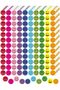 Smiley face sticker sheets, 1200 stickers, 10 colors