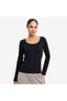 Black Women's Long Sleeve T-Shirt 26S-2207-26N - 3