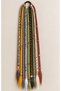 Handmade Beaded Felt Rasta Buckle – 9 Braided, Elastic, 50–55 cm - 3