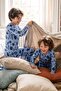 Computer Game Patterned Boys' Pajama Set - 6