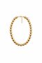 Silver Form Collection Sphere Bead Necklace - Gold