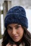 Women's Premium Soft Beret and Cut-To-Fit Finger Gloves Dual Winter Combination Set - 3
