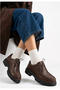 Women's Casual Flat Shoes - Thick-Soled Oxford Shoes