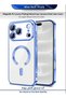 Apple iPhone 18 Pro 5G 2026 Magsafe PU Luxury Plating Raised Lips Camera Hole Case Cover