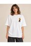 White Anatolian Sound Lacing Printed Unisex T-Shirt - 4