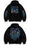 Unisex Giyu Tomioka Back Print Hooded Sweatshirt, Oversized Demon Slayer Anime Themed Hoodie