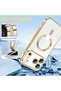 Apple iPhone 18 Pro 5G 2026 Magsafe PU Luxury Plating Raised Lips Camera Hole Case Cover - 3