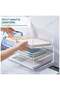 TPGP Acrylic Desk Organizers and Accessories Tier Paper File Organizer Tray Stackable Document - 5
