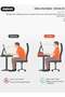 DUNISO Desktop Monitor Stand Riser, Ergonomic Height Wood Desktop Riser Organizer, Laptop Stand - 3