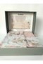 Double Bed - Elastic Sheets - Duvet Cover Set 100% Cotton - Powder