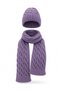 Women's Winter Wool Knitwear Scarf Beanie Set - 6