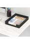 NOSKIN PU Leather Letter Tray with Soft Flannel Interior, Front-Loading Desk Storage Organizer for - 5