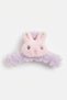Cute Carrot Patterned Plush Hairpin with Rabbit Figure - Trendy Plush Hair Clip