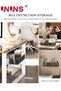 UNUNS Clamp-on Desk Organizer,Under Desk File Holder,Desk Hidden Extra Sturdy C-Clamp Mount System - 5