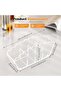 SYOSI Scalloped Acrylic Desk Organizer, Clear Makeup Brush Holder, Remote Control Caddy for Office - 5