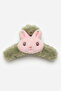 Cute Carrot Patterned Plush Hairpin with Rabbit Figure - Trendy Plush Hair Clip - 3