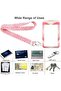 2Pcs Student ID Card Holder Love Cute Badge Holder With Lanyard，Pink Lanyard for Women with ID - 3