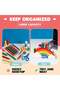 Wooden Pen Holder & Pencil Holders - Rainbow Supply Caddy Phone Holder Desk Organizer for Office - 4