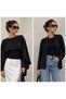 Different Style Long Sleeved Poncho Blouse That Can Be Used as Women's Cardigan or Cape - 2