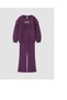 Lcw Kids Purple Crew Neck Ruffle Embroidered Girls' Tracksuit Set - 2