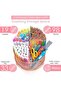 Luckam Metal Pen Holder, 360° Rotating Makeup Brush Storage Cartridge, Desk Organizer for Home - 3