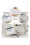 Pencil Holder with Calculator, Whiteboard, Mirror, Schedule, 6 Slots Pencil Organizer for Desk - 4