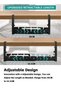 Teuuea Adjustable Under Desk Cable Management, Computer Cable Cord Wire Organizer Tray with Clamp - 2