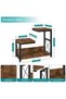 Desktop Shelf Organizer, 3 Tier Office Shelves, Wood Desk Organizers Storage Rack and Freestanding - 3