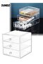DUNISO 3-Drawer Makeup Drawer Organizer,Acrylic Makeup Organizer,Stackable Cosmetic Display