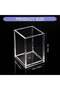PTTIMFFM 4-Piece Clear Acrylic Desk Organizer, Square Transparent Pen, Pencil, Makeup Brush - 2