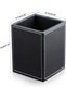 PU Leather Square Pens Pencils Holder Cup Desktop Stationery Organizer Case Office Accessories - 5