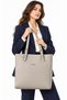 Women's Stone Color Large Size Shoulder Bag-Bd4067 - 3